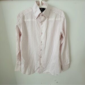 Manhattan Men Striped Pink Shirt S